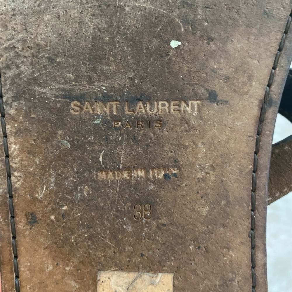 Saint Laurent Moccasin Sandals - 38 - Picture 10 of 11